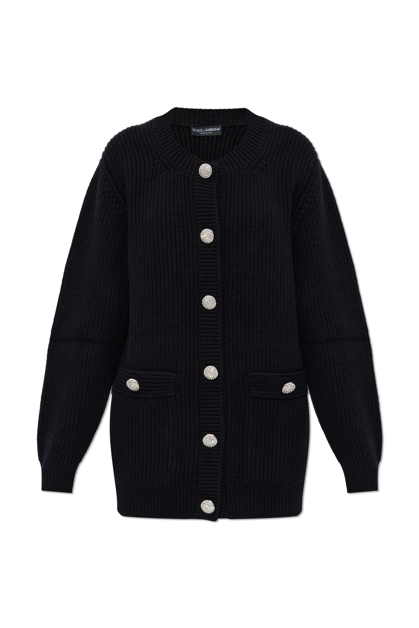 Black Cardigan with shiny buttons Dolce & Gabbana - Vitkac